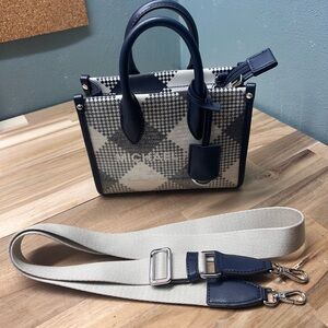 Michael Kors Navy and Cream Mini Bag